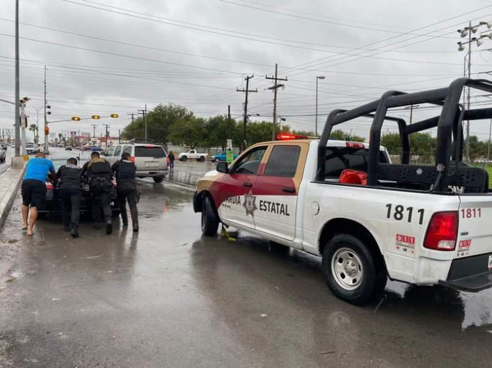 Guardia Estatal activa Plan Tamaulipas en Matamoros por Tormenta ''Francine'' 