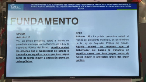 De ser necesario, estado asumirá control de la seguridad en otros municipios