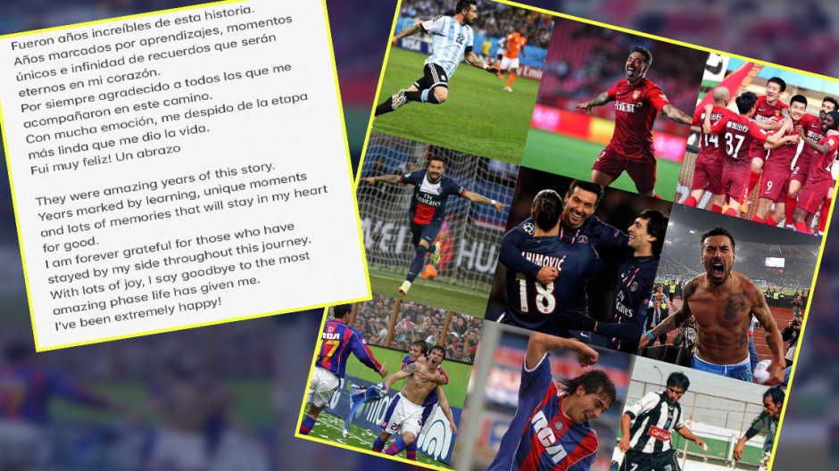 Lavezzi anuncia su retiro de las canchas