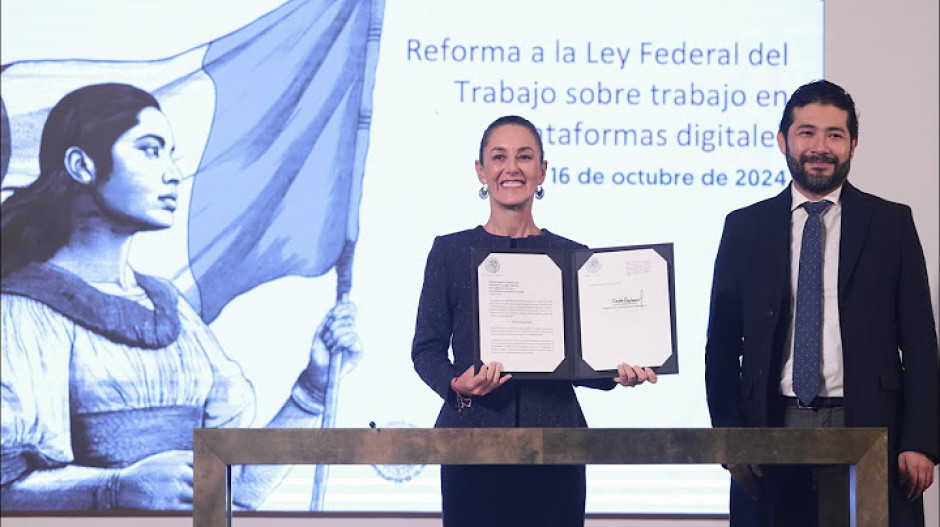 Presentan iniciativa de reforma a la Ley del Trabajo para proteger a trabajadores por aplicación 