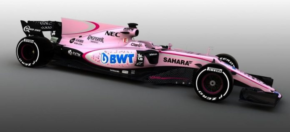 “Checo” y Sebastian demuestran su alegría por el nuevo auto para F1