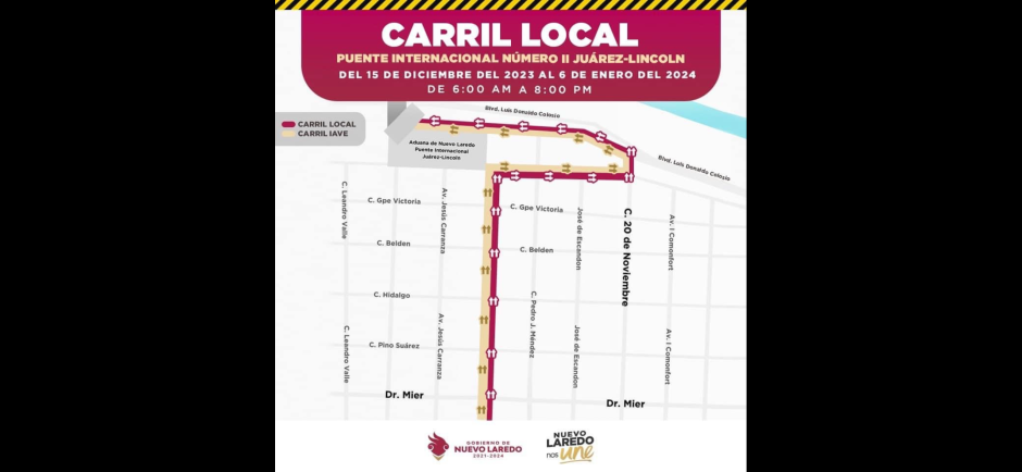 Exhorta Gobierno Municipal a utilizar carril de tránsito local para agilizar cruce por puente 2