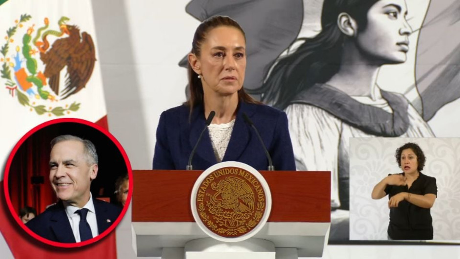 Sheinbaum felicita a próximo primer ministro de Canadá; espera tener relación de respeto