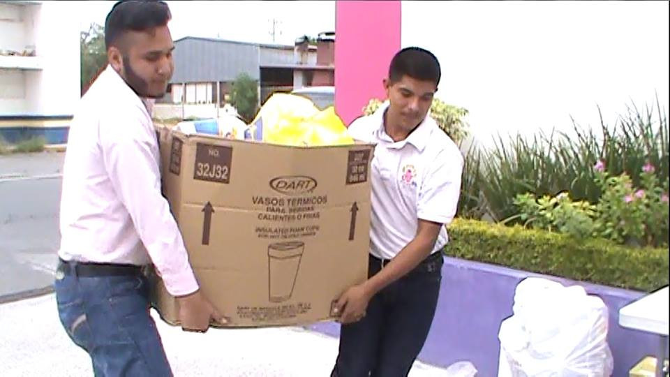 DIF Miguel Alemán recibe vivieres por parte del la UPRR