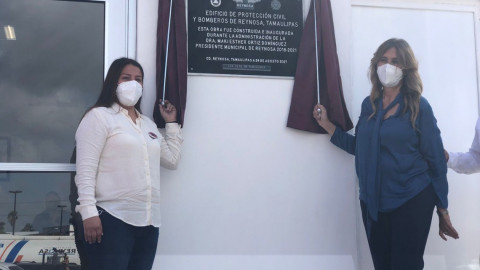 Celebran a bomberos en la nueva estación