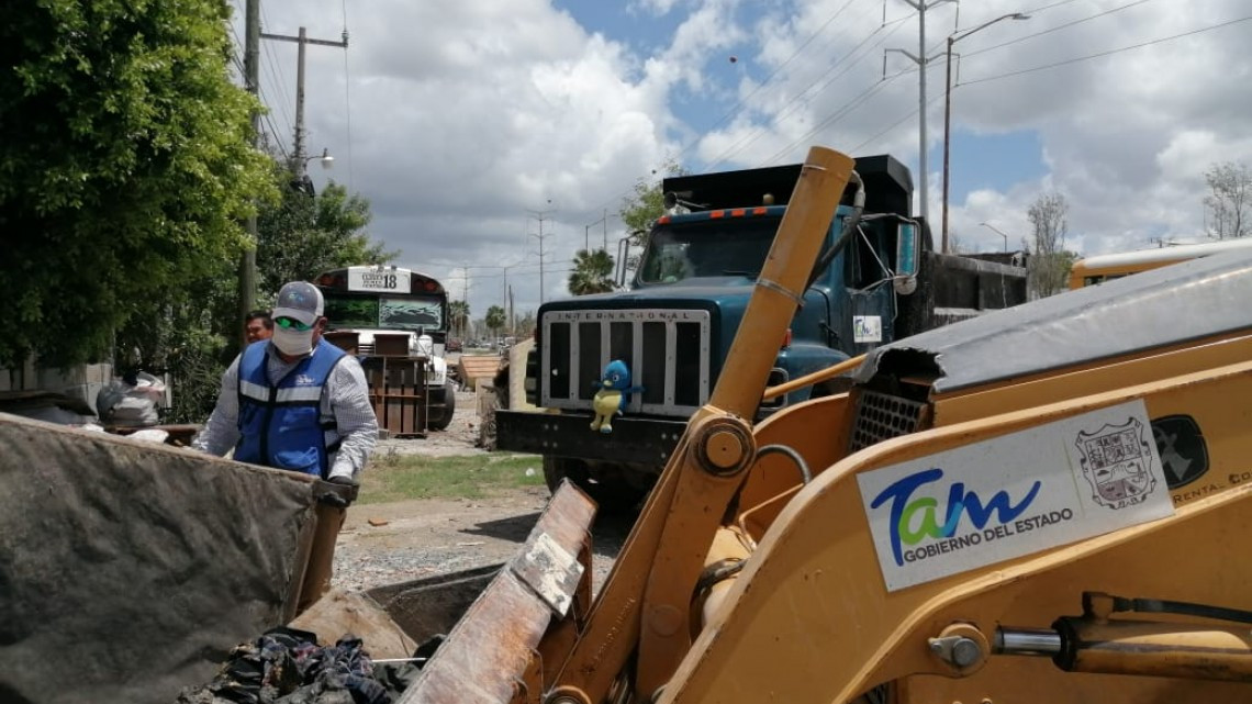 Intensifica descacharrización Gobierno de Tamaulipas en Reynosa