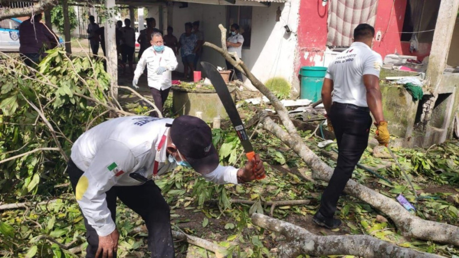 Instalan centro de acopio en apoyo a familias de Veracruz afectadas por huracán “Grace”