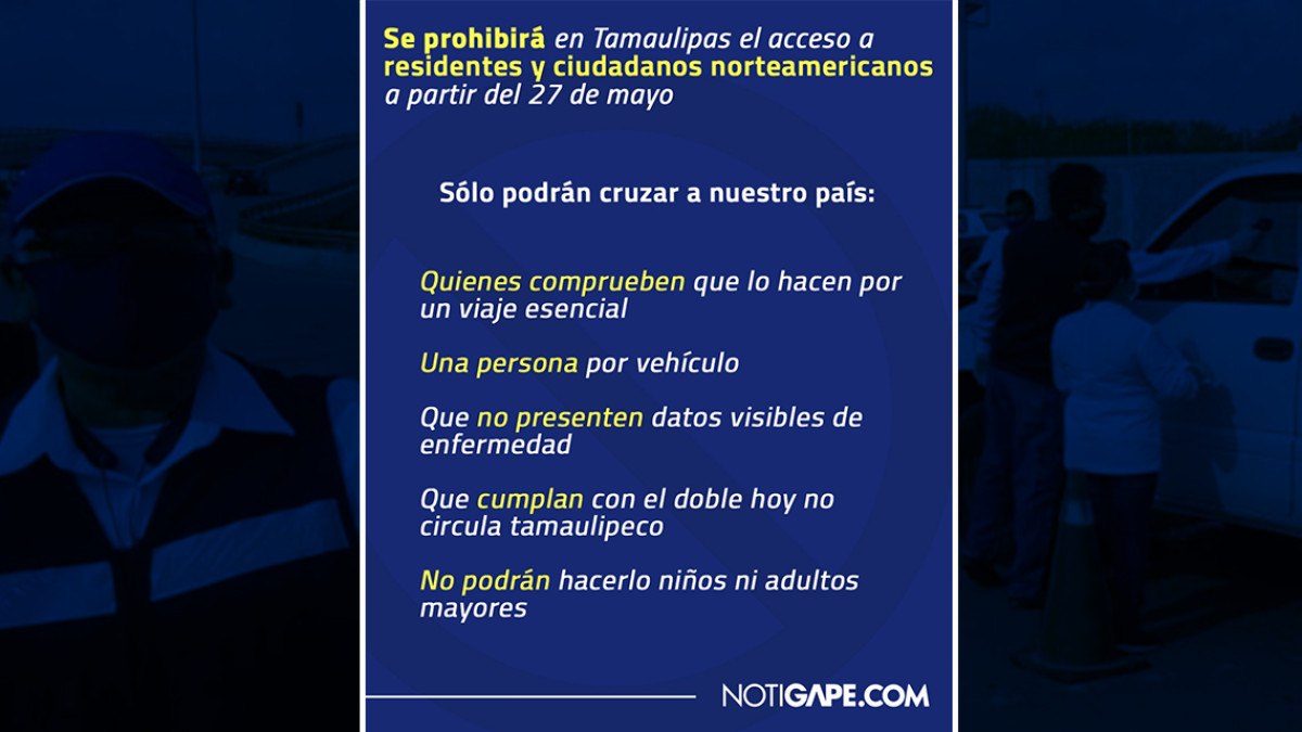 A partir de hoy activan en Tamaulipas operativos sanitarios en puentes fronterizos