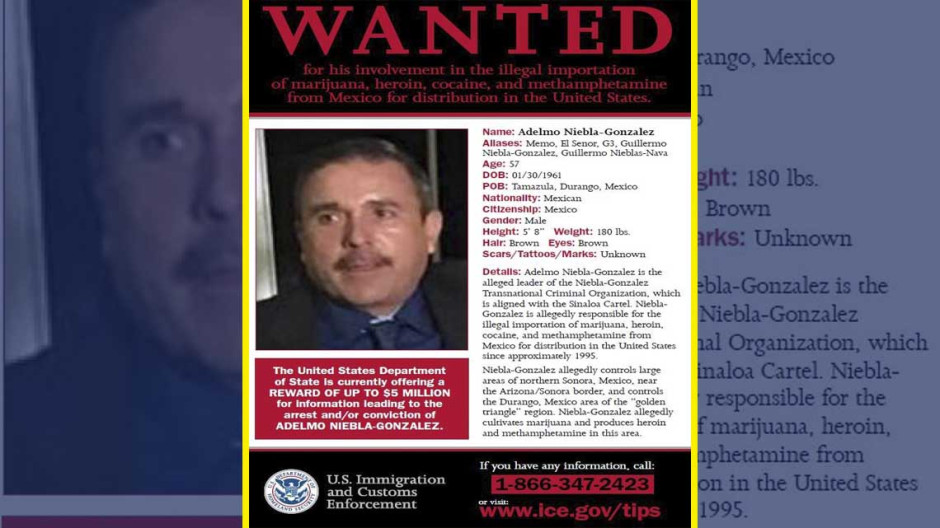 5 mdd por captura de a “ElG3”, operador de "ElChapo"