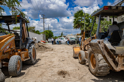 Supervisa Alcalde Dr. Rubén Sauceda Lumbreras, obras de infraestructura sanitaria; inversión supera los 47 MDP
