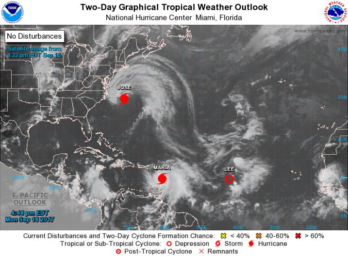 Huracán María ya es categoría 4 y se dirige hacia Puerto Rico