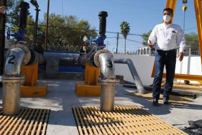 Presenta 90% de avance rehabilitación de cárcamo 5