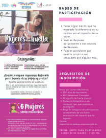 Premiarán en Reynosa a 'Mujeres que Dejan Huella' 