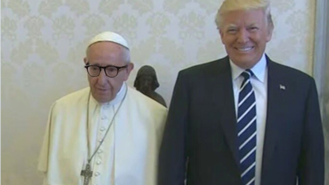 La visita de los Trump al Papa en memes