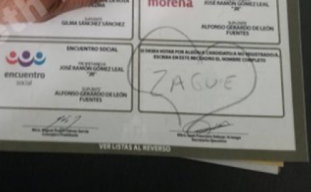 Los mexicanos hacen de las suyas en las boletas electorales