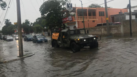 Aplican Plan DN-III-E en Aldama tras desbordamiento de río