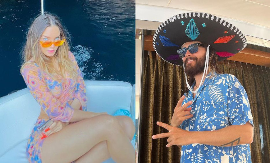 Belinda publica vacaciones con Jared Leto