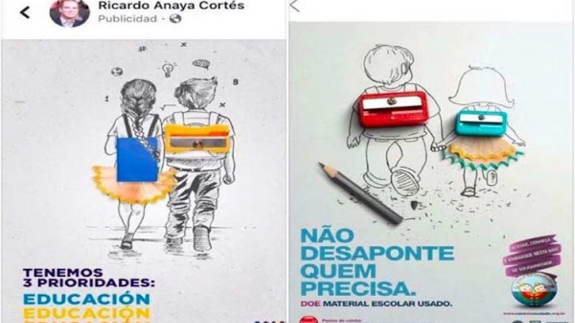 Acusan a Anaya de plagio de imágenes