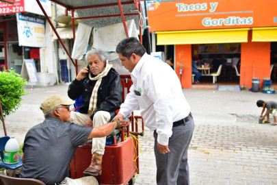 Comerciantes de la Peatonal Hidalgo apoyan a Jaime Carranza "Pachin"