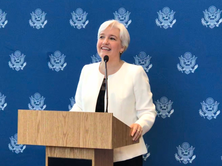 Consulado de EU en Nuevo Laredo, se despide de Kathryn Flachsbart