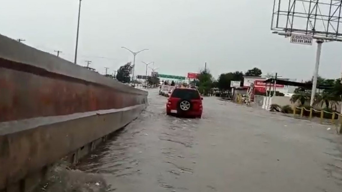 Lluvia provoca afectaciones importantes en Matamoros; se acumulan hasta 7 pulgadas de agua durante la madrugada