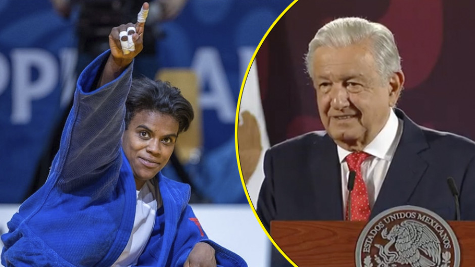 Felicita AMLO a la mexicana Prisca Awiti por hacer historia en judo en París