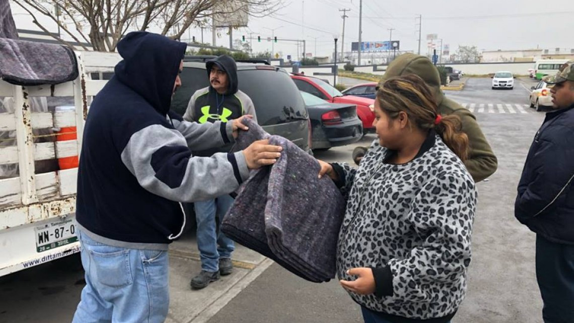 DIF Tamaulipas reparte alimentos y cobertores en instituciones