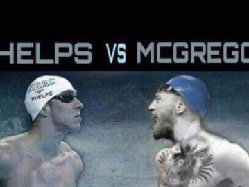 Michael Phelps reta a Connor McGregor