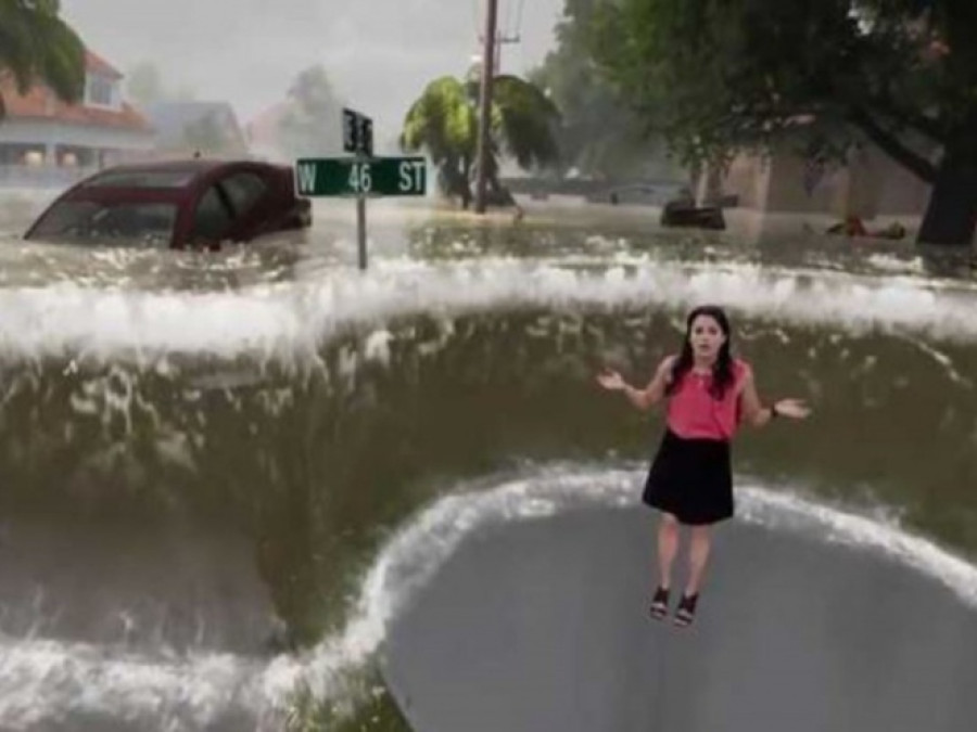 Increíble animación 3D del impacto de Florence