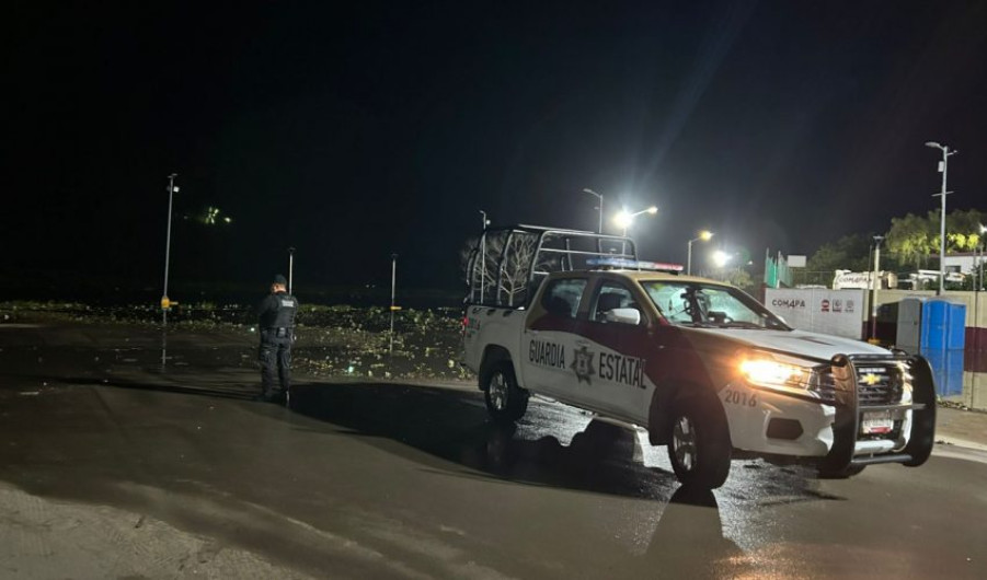 Día y noche, Guardia Estatal mantiene la vigilancia en zonas de riesgo de inundación