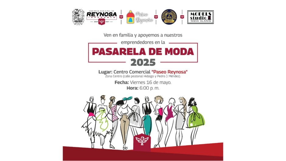 Invita Gobierno de Reynosa a la “Pasarela de Moda” 2025