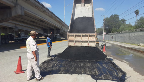 Repara Municipio vialidades en todos los sectores de Reynosa 