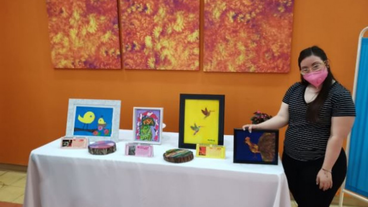 Exhiben obra de Artista con Síndrome de Down en Matamoros