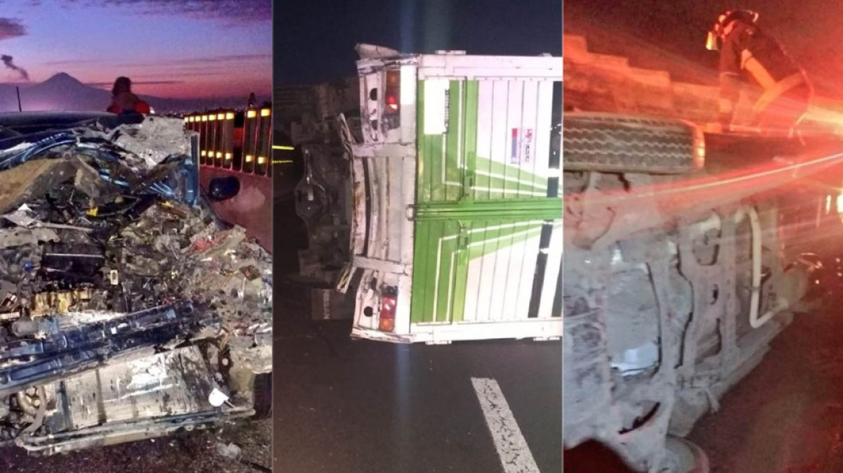 Tres heridos tras volcadura en la México-Puebla