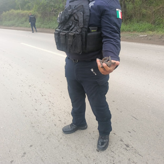 Retira Guardia Estatal ponchallantas en avenidas de Matamoros