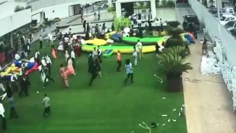 “Aironazo” desprende inflables, más de 5 niños lesionados   