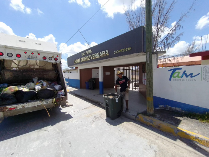 Listo Municipio para continuar recolección en escuelas públicas 