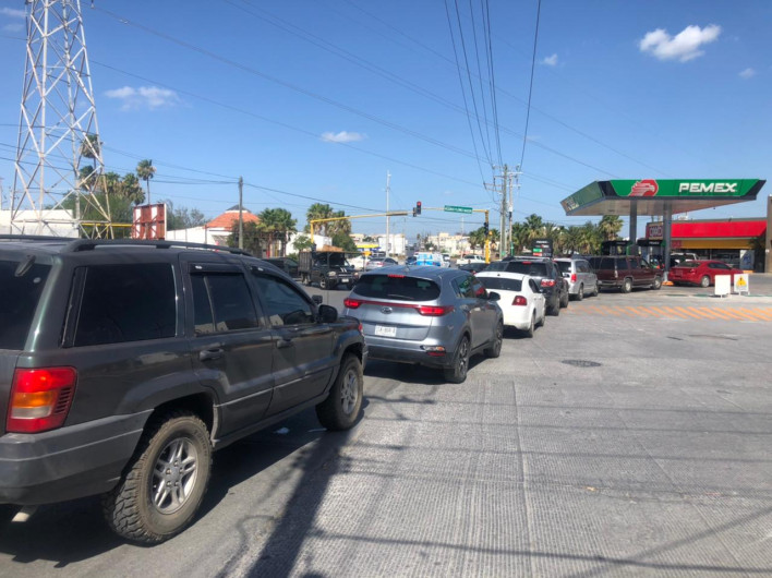 Reportan escasez de gasolina en Reynosa, llaman a evitar compras de pánico 