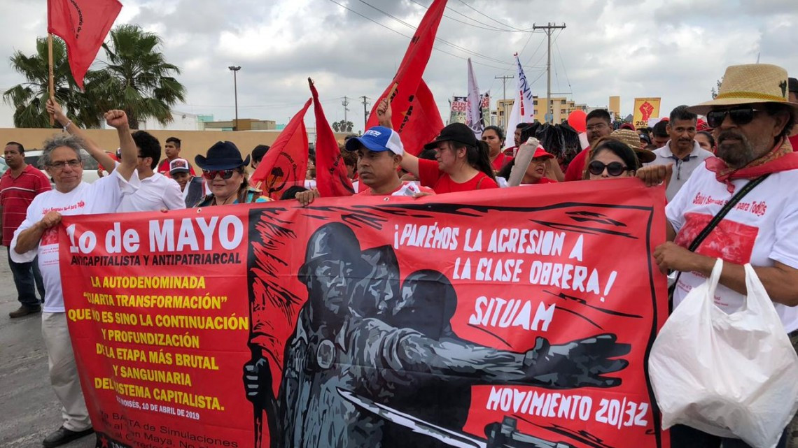 Obreros y activistas sociales piden la caída del charrismo