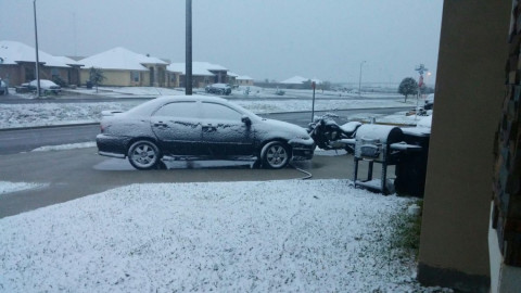 Reportan nevadas en norte del país