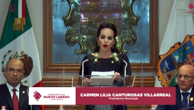 Carmen Lilia Canturosas toma protesta como Alcaldesa de Nuevo Laredo