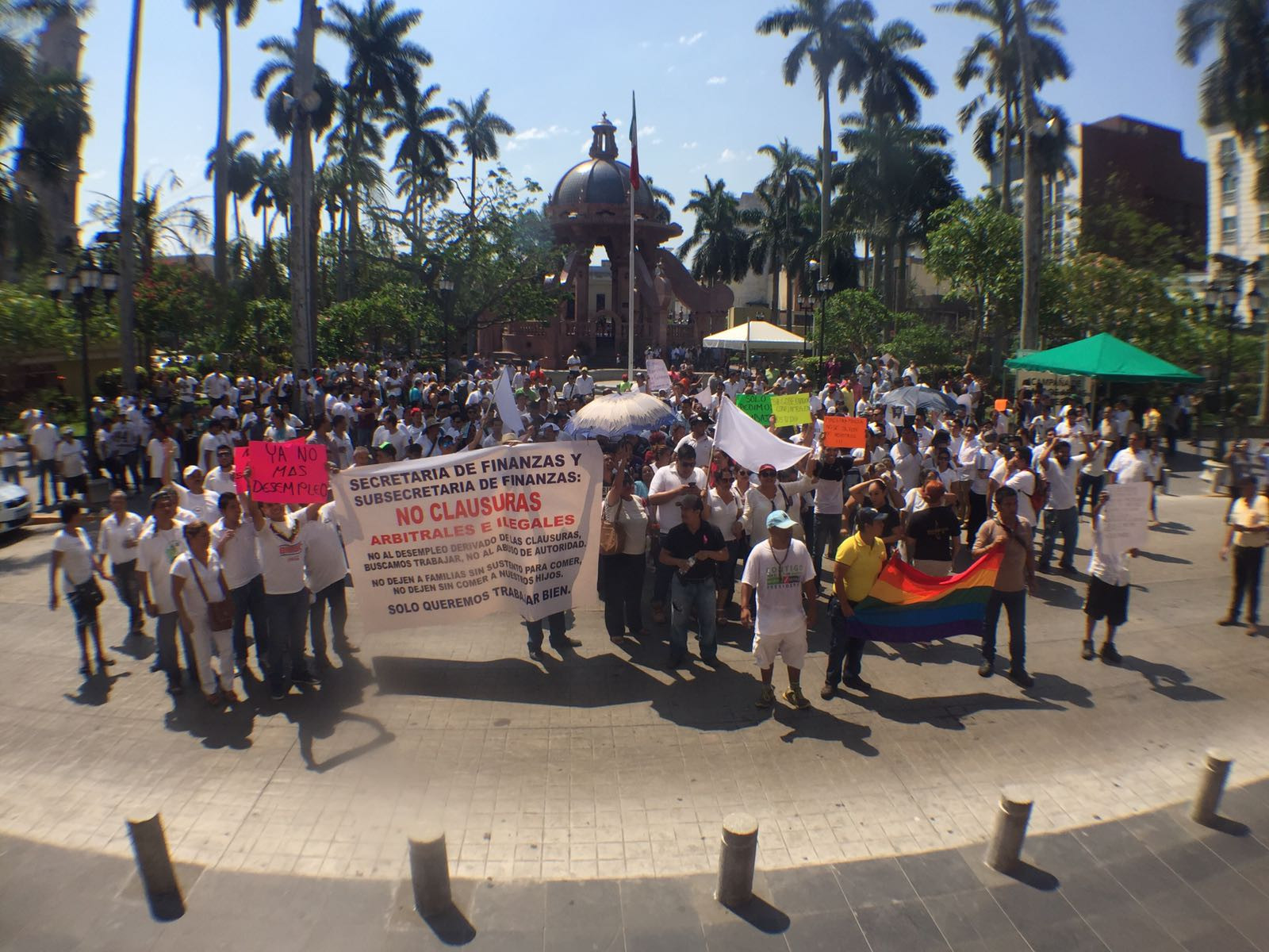 Protestan trabajadores de bares y casinos, piden no más cierres