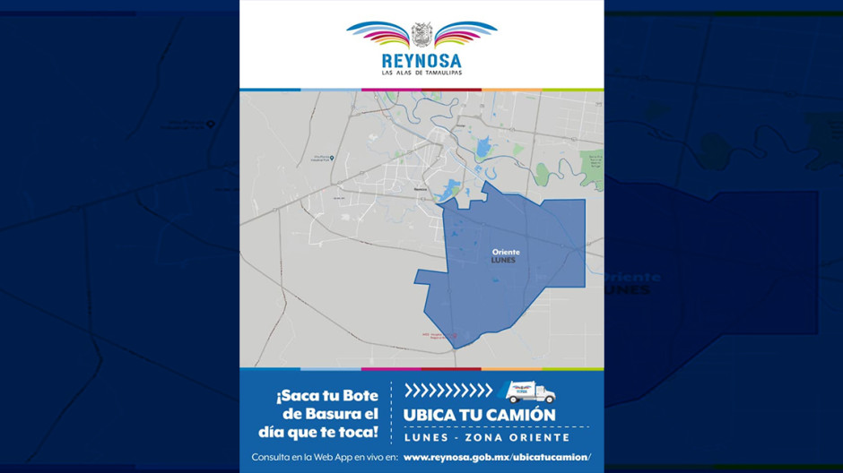 Lunes de recolección de basura para el Sector Oriente