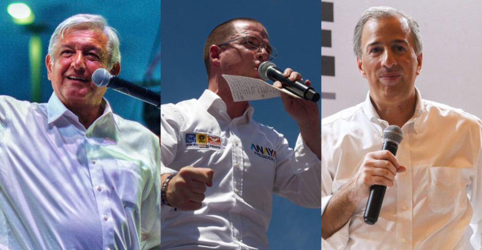 AMLO a la cabecera, el segundo lugar se cierra entre Anaya y Meade