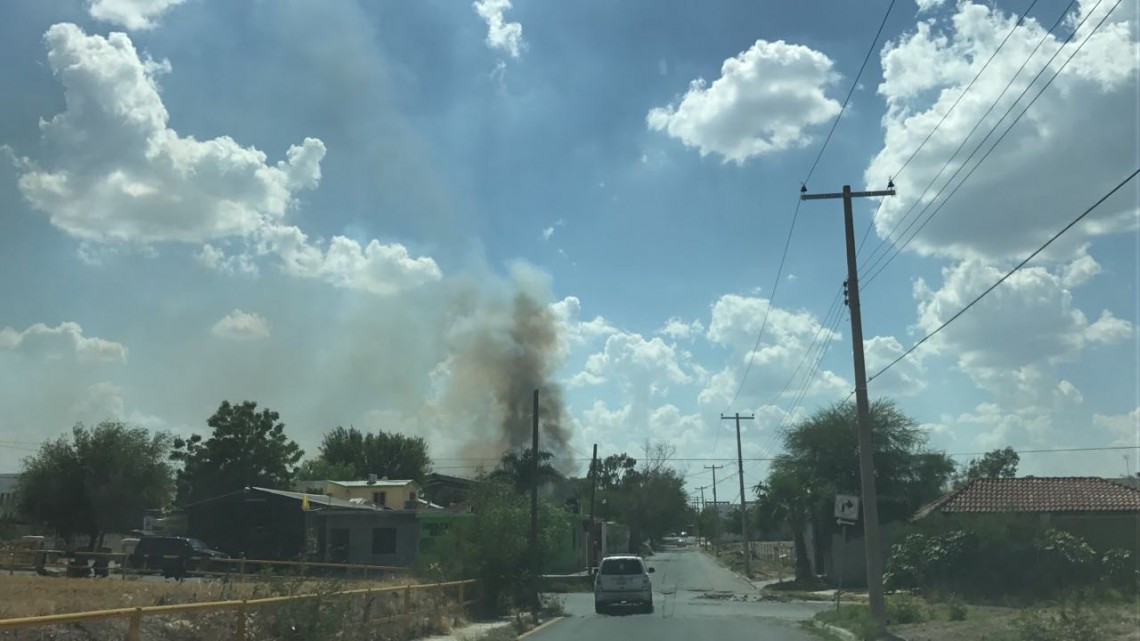 Registran incendio en colonia Aztlán