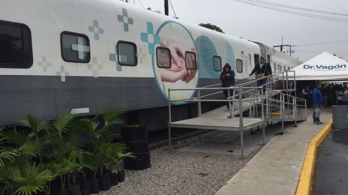 Llega el doctor vagón al área de ferrocarriles