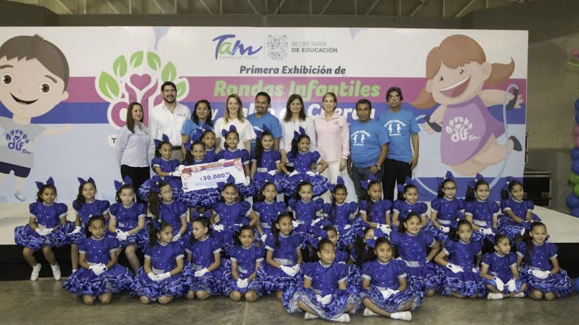 Más de 3 mil participantes en 1a exhibición de Rondas Infantiles 