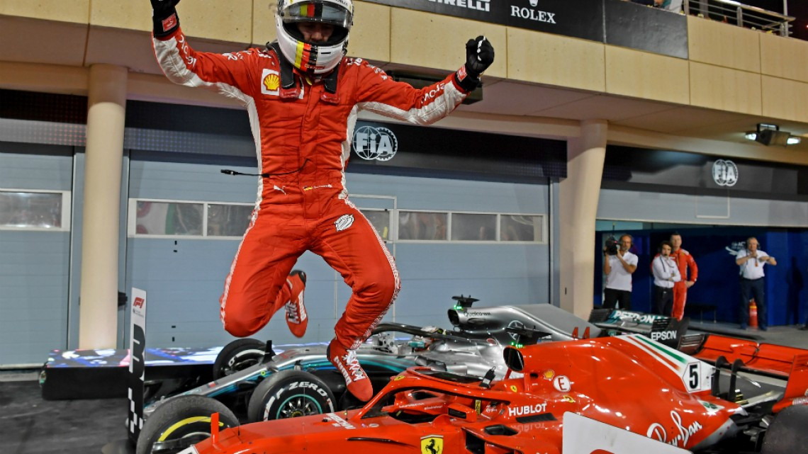 Vettel logra su segunda victoria en el GP de Baréin