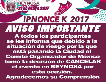 Cancelan carrera debido a inseguridad