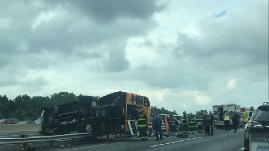 36 heridos tras accidente tras accidente de autobús escolar